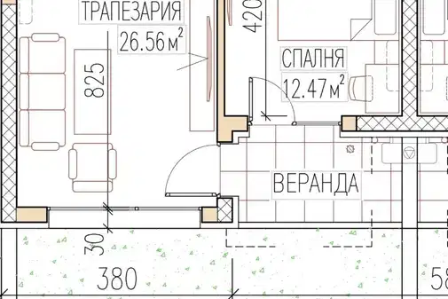 2-bedroom apartment in Plovdiv, Ostromila