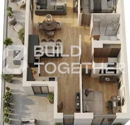 Photo 2 — Three-room apartment in Ostromila with yard and parking space