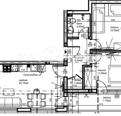 Photo 2 — Three-room apartment in Proslav with elevator and parking space