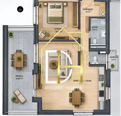 Photo 2 — 2-bedroom apartment in Plovdiv, Sydiiski