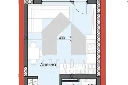 Едностаен апартамент с тераса в Тракия, Пловдив