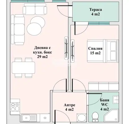 Photo 4 — 2-bedroom apartment in Plovdiv, Trakiya