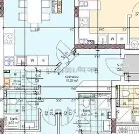 Снимка 2 — Тристаен апартамент в Тракия, Пловдив с две тераси