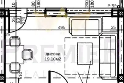 1-bedroom apartment in Plovdiv, Yujen