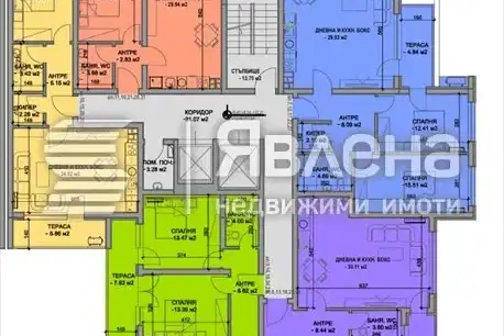 Two-room apartment with two terraces in Yuzhen, Plovdiv