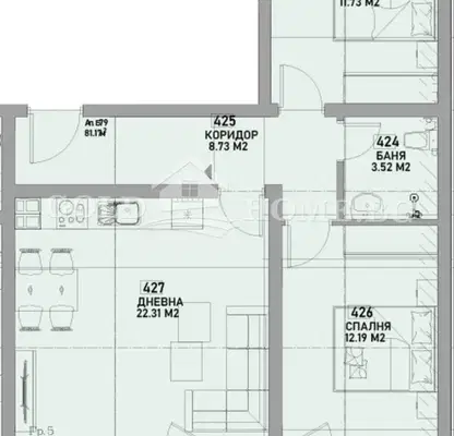 Photo 2 — 3-bedroom apartment in Plovdiv, Yujen