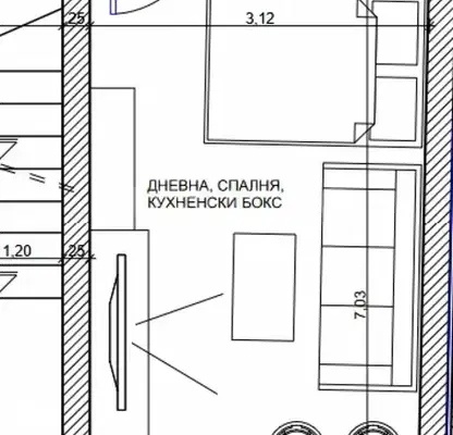 Photo 2 — Studio apartment in Pomorie with terrace and elevator