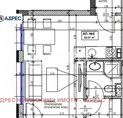 Снимка 2 — Двустаен апартамент с тераса в Поморие, ново строителство