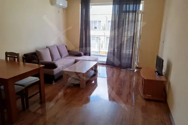 Two-room apartment in Primorsko with terrace and view