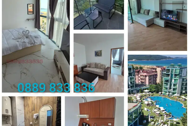 1-room apartment in Primorsko with controlled access