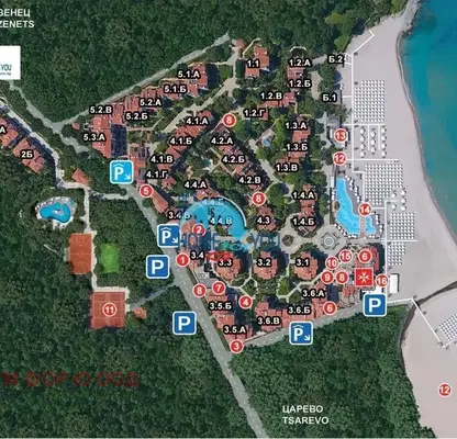 Снимка 5 — Едностаен апартамент в Оазис Ризорт Лозенец с тераса