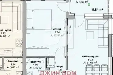 Двустаен апартамент с тераса в с. Равда, област Бургас