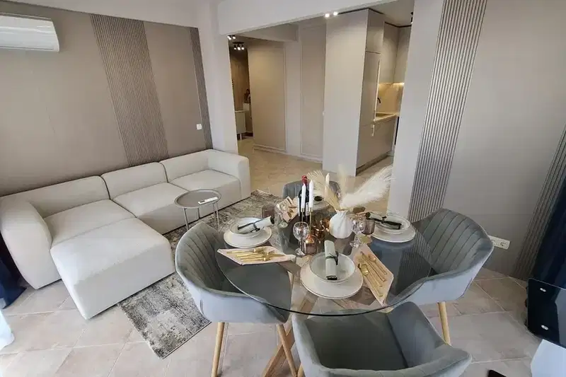Three-room apartment with pool view in Ravda village
