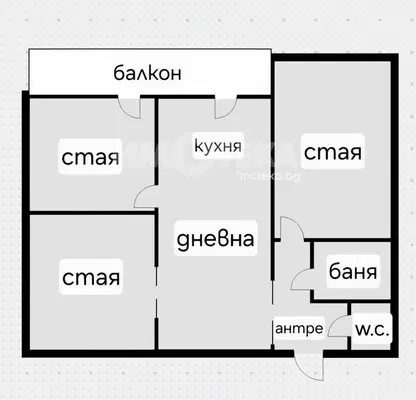 Photo 4 — Three-room apartment with terrace in Belite Brezi, Sofia