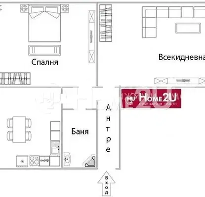 Снимка 2 — 3-стаен апартамент в Белите брези с усвоен балкон