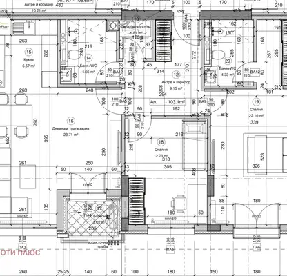 Снимка 3 — Тристаен апартамент в Бояна с възможност за гараж