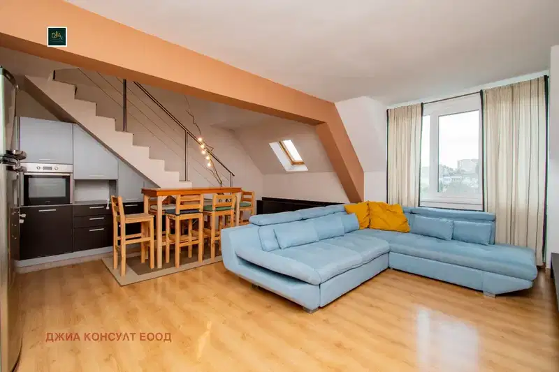 Two-room apartment with panoramic terrace in Bukston, Sofia