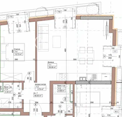 Photo 4 — Two-room apartment 79 sq m in Center with garage