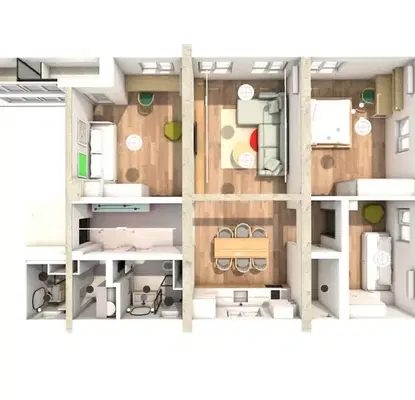 Photo 3 — Three-room apartment with south aspect in Center, Sofia