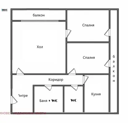 Photo 4 — Three-room apartment with two terraces in Dianabad, Sofia