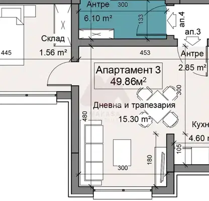 Снимка 3 — Двустаен апартамент в Драгалевци с паркомясто