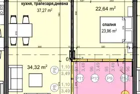 Просторен 3-стаен апартамент с гледка в Драгалевци, София