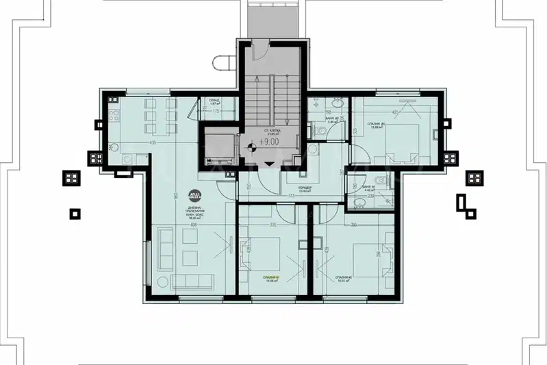 Four-room apartment with large terrace in Dragalevtsi, Sofia