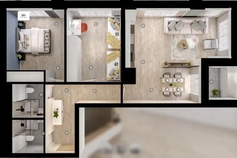 3-bedroom apartment in Sofia, Drujba 1