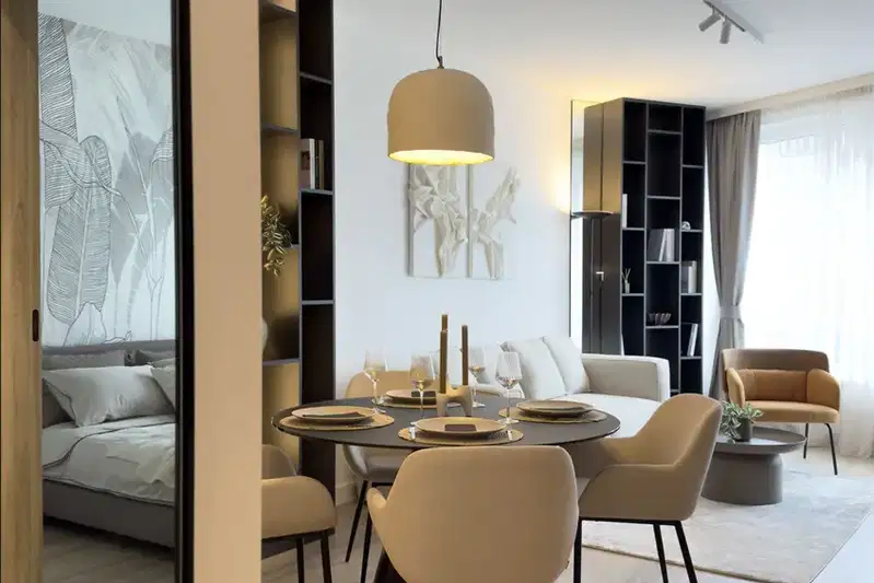 Two-room apartment in Druzhba 2 with luxury furnishings