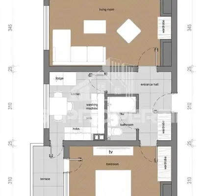 Photo 2 — Two-room apartment with panoramic view in Ilinden, Sofia
