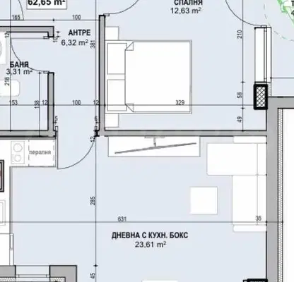 Photo 4 — Two-room apartment with terrace in Karpuzytsa district, Sofia