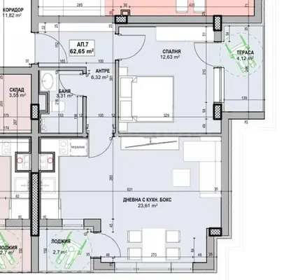 Снимка 4 — Двустаен апартамент с тераса в кв. Карпузица, София