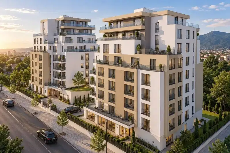 Two-room apartment in Krasno selo with southwest aspect