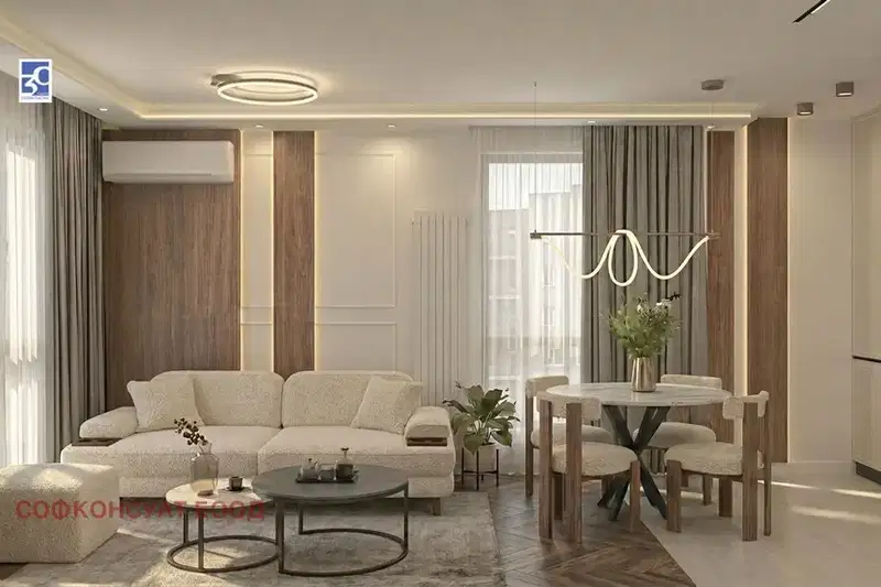 Three-room apartment in Krasno selo with parking space in Nido Residence