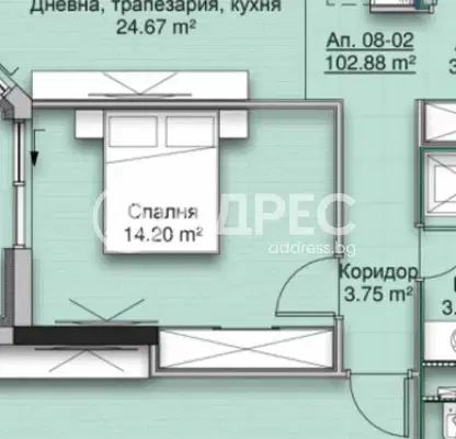Снимка 3 — Тристаен апартамент в Кръстова вада с висок клас строителство