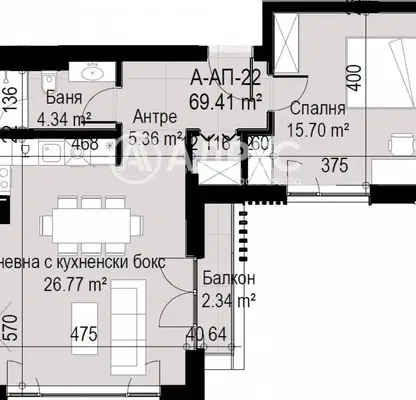 Photo 4 — 2-bedroom apartment in Sofia, Levski V