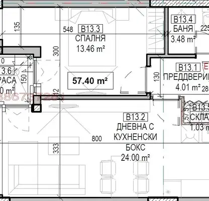 Photo 2 — 2-bedroom apartment in Sofia, Levski V