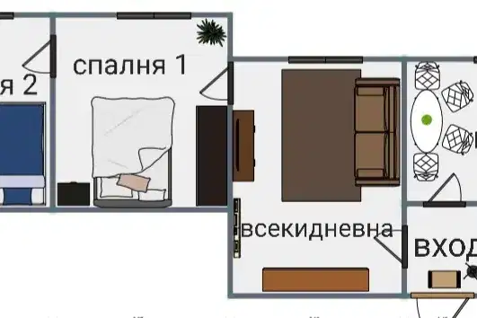 2-bedroom apartment in Sofia, Lozenec