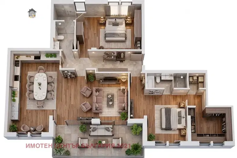 3-bedroom apartment in Sofia, Lozenec