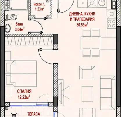 Photo 2 — 2-bedroom apartment in Sofia, Lyulin 4