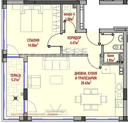Photo 2 — 2-bedroom apartment in Sofia, Lyulin 4