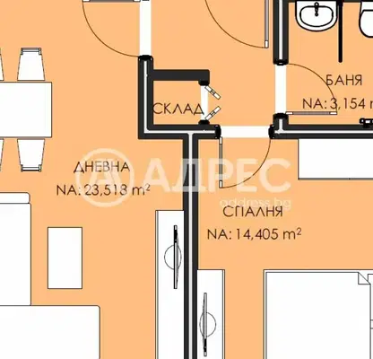 Photo 3 — 2-bedroom apartment in Sofia, Lyulin 6