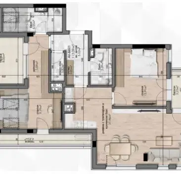 Photo 5 — Three-room apartment with 2 terraces in Lyulin - center, Sofia