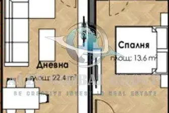 Двустаен апартамент с двор в Малинова долина, София
