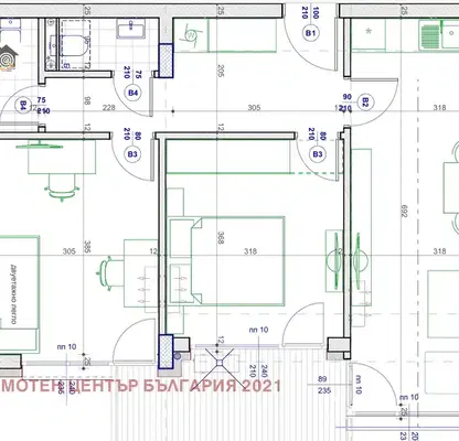 Снимка 2 — Тристаен апартамент в Малинова долина с паркомясто