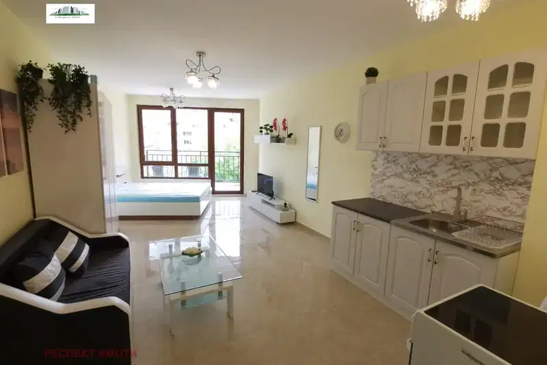 Furnished one-room apartment in Malinova Dolina with terrace