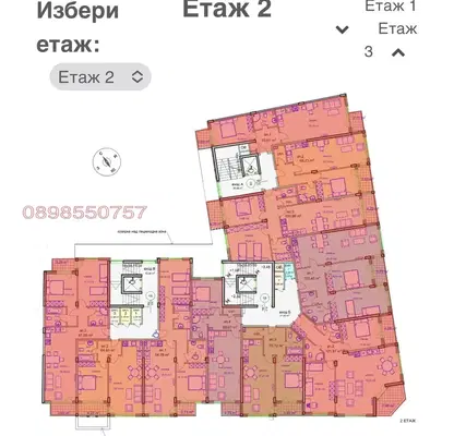 Снимка 3 — Двустаен апартамент в Манастирски ливади с асансьор