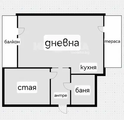 Снимка 2 — Двустаен апартамент с две тераси в Манастирски ливади, София