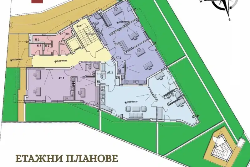 3-стаен апартамент с дворна тераса в Манастирски ливади, София