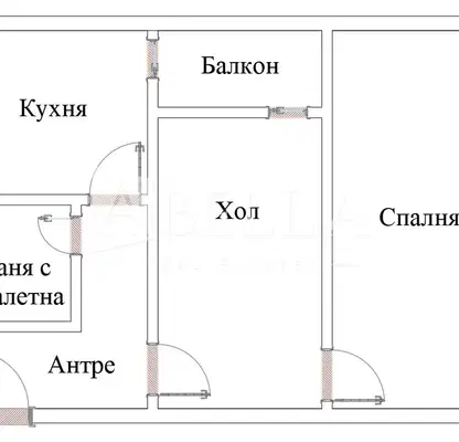 Снимка 2 — Двустаен апартамент с южно изложение в Младост 1, София